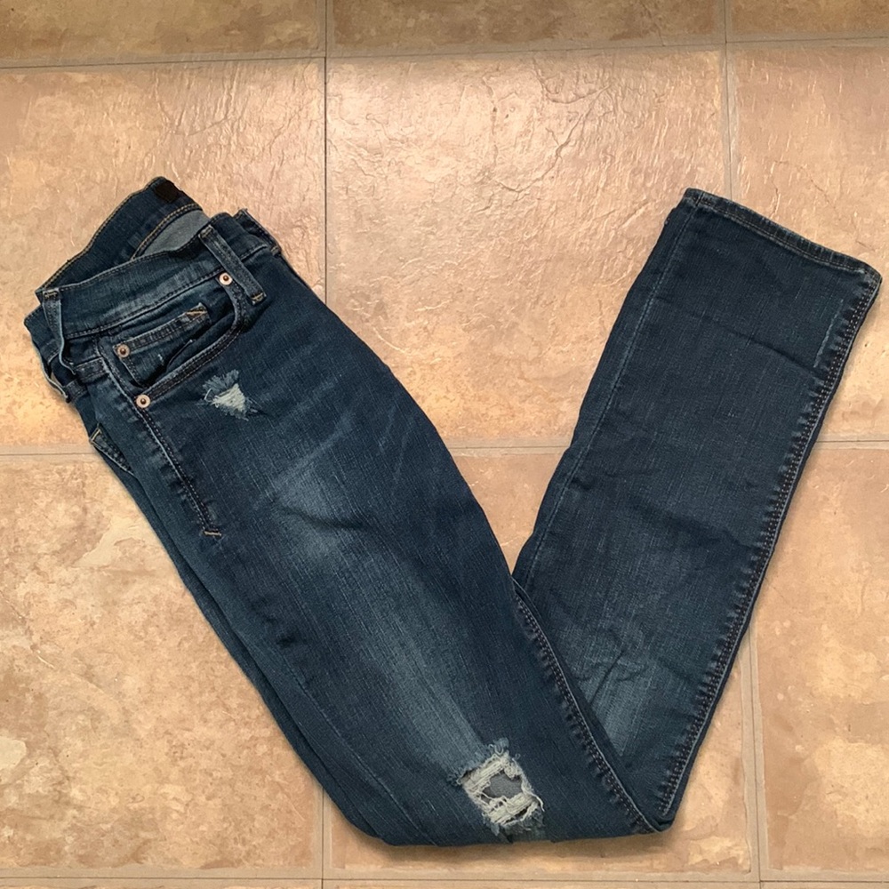 EUC Express Cropped Skinny Mid-Rise Jeans